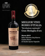 Carica l'immagine nel visualizzatore di Gallery, Moros Salice Salentino Riserva DOP 2019 - Claudio Quarta Vignaiolo Shop